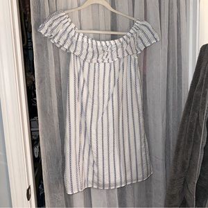 White and blue sundress